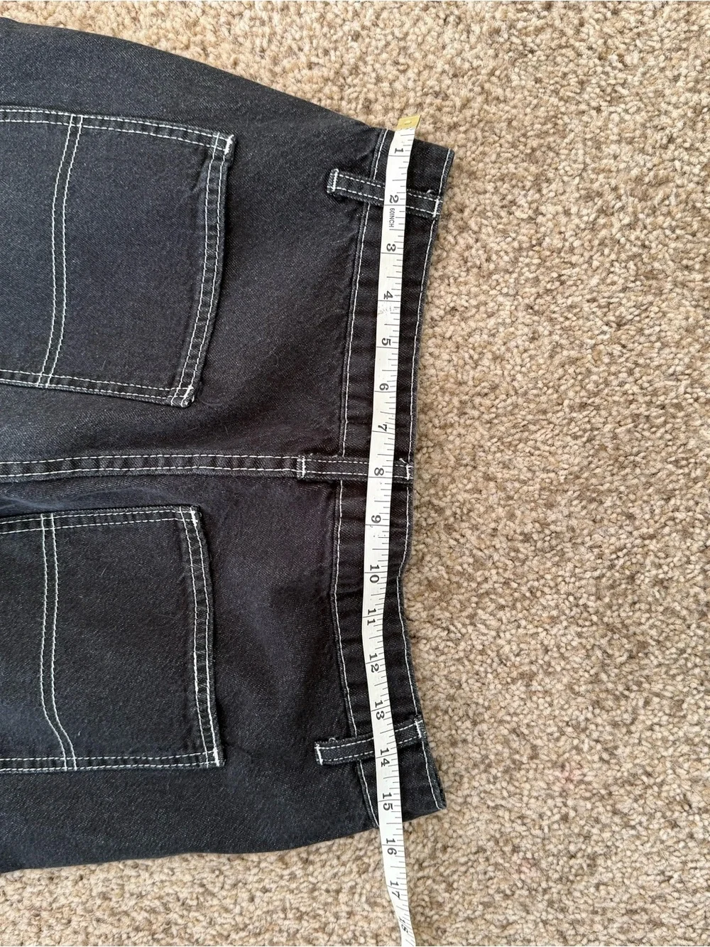 Workwear-Inspired Black Cargo Pants
